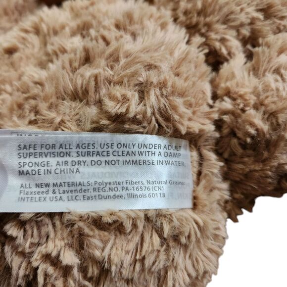 Warmies Brown Curly Bear Plush 14" Microwavable Weighted Lavender Scent - Picture 9 of 10